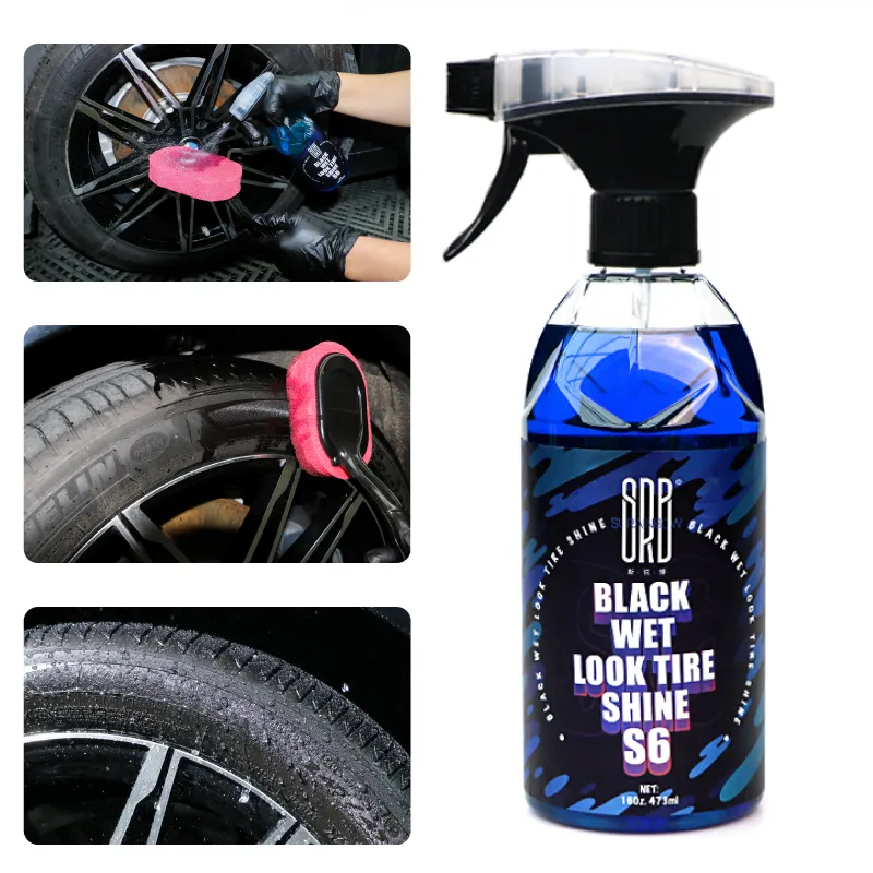 Black Wet Look Tire Shine